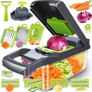 BB019-Lihuyas 12-in-1 Pro Vegetable Chopper Effortless Precision in Every Slice