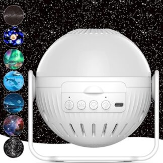 BB044-Best Projector for Bedroom, 7 in 1 Galaxy, 360° Rotating