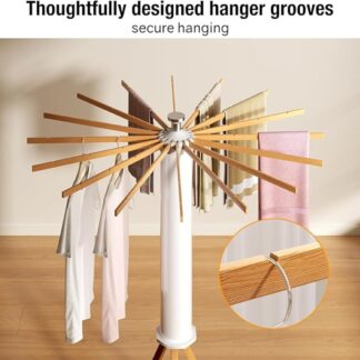 BB055-Tripod Clothes Drying Rack With 16 Rotatable Arms for Hanger
