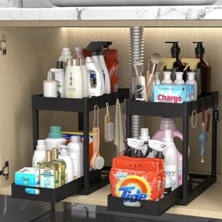 BB072-Multi-purpose Under Sink Storage for Bathroom Kitchen Desktop