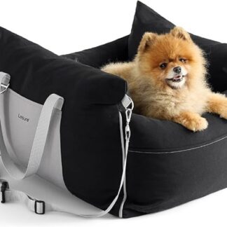 BB0104-Car Seat for Small Dogs - Waterproof Dog Booster Seat with Storage Pockets