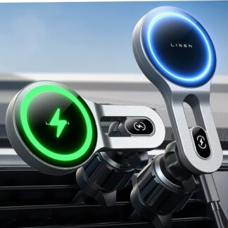 BB093- iPhone Wireless Car Charger Magnetic Phone Holder